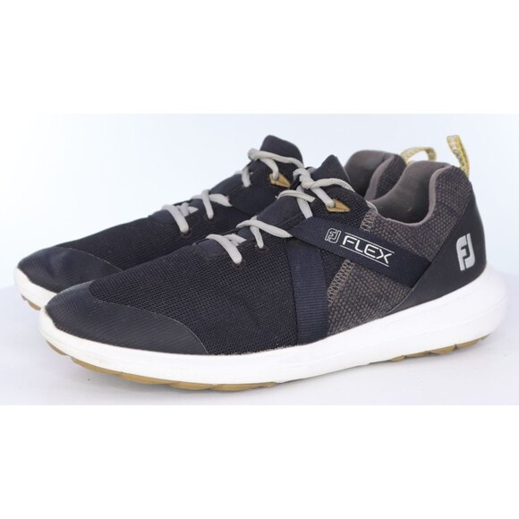 FootJoy FJ Flex Men\'s Spikeless Golf Shoes Size 10.5 M Black 56103 main image 11